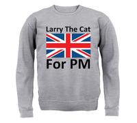 Larry The Cat Per Pm - Bambini Felpa/Maglione - Prime Ministro Elezione Funny