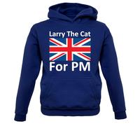 Larry The Cat Per Pm - Bambini Felpa/Maglione - Prime Ministro Elezione Funny