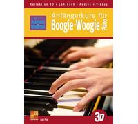 Lars Frei: Anfängerkurs Für Boogie-Woogie-Piano In 3D (Buch/CD/DVD). For Pianoforte