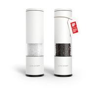 LARS NYSØM Macina Sale e Pepe - Set di 2 Macinasale e Macinapepe Manuale | Macina Saliera e Pepiera Manuale - con Macina in Ceramica Regolabile da Grossolana a Fine - Macinini per Spezie di Design