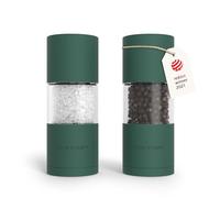 LARS NYSØM Macine Sale e Pepe Set - Macinasale e Macinapepe Manuale Mill | Set di Macine per Sale e Pepe in Acciaio Inossidabile - Macinino in Ceramica Regolabile - Designer Spice Mills - Ricaricabile