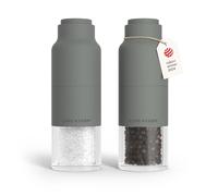 LARS NYSØM Set di Macina Sale e Pepe Set - Macinasale e Macinapepe Manuale | Set di Macinini per Sale e Pepe in Acciaio Inox con Macina Regolabile - Macinino per Pepe e Sale Manuale - Bottiglia Design