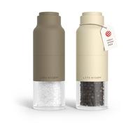 LARS NYSØM Set di Macina Sale e Pepe Set - Macinasale e Macinapepe Manuale | Set di Macinini per Sale e Pepe in Acciaio Inox con Macina Regolabile - Macinino per Pepe e Sale Manuale - Bottiglia Design