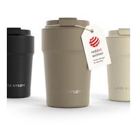 LARS NYSØM Tazza Termica per Caffe 380ml - Bicchiere Termico - Mug Termica | Tazza Termica per Caffè da Viaggio - 4h caldo e 8h freddo - Acciaio Inox Coffee Mug to Go - Tenuta Stagna Base Antiscivolo