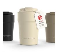 LARS NYSØM Tazza Termica per Caffe 380ml - Bicchiere Termico - Mug Termica | Tazza Termica per Caffè da Viaggio - 4h caldo e 8h freddo - Acciaio Inox Coffee Mug to Go - Tenuta Stagna Base Antiscivolo