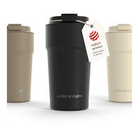 LARS NYSØM Tazza Termica per Caffe 500ml - Bicchiere Termico - Mug Termica | Tazza Termica per Caffè da Viaggio - 4h caldo e 8h freddo - Acciaio Inox Coffee Mug to Go - Tenuta Stagna Base Antiscivolo