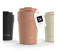 LARS NYSØM Tazza Termica per caffè Thermo Coffee Mug-to-Go 380ml | Tazza da Viaggio 0,38 Litri con Isolamento | In Acciaio Inox e Tenuta stagna per caffè e tè (Blush Rose, 380ml)