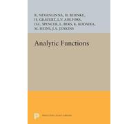 Lars Valerian Ahlfors Analytic Functions (Tascabile) Princeton Legacy Library