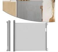 LARS360 Cancelletto di protezione per porte e animali domestici, utilizzabile con una sola mano, per scale e porte interne, colore: grigio