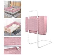 LARS360 Griglia da letto per bambini, regolabile in altezza, protezione contro la caduta del letto, per bambini o anziani (50 cm, polvere di fiori di ciliegio)