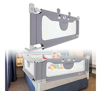 LARS360 Griglia per lettino, 180 cm, protezione contro le cadute, griglia di sicurezza regolabile in altezza, per neonati e bambini