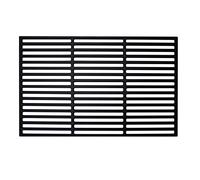 LARS360 Griglia rettangolare in ghisa per barbecue a gas e carbonella, massiccia e smaltata, dimensioni (42 x 28 cm)