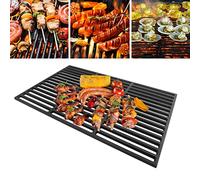 LARS360 Griglia rettangolare in ghisa smaltata, 60 x 40 cm, accessori per barbecue, barbecue a gas, griglia in ghisa in diverse dimensioni