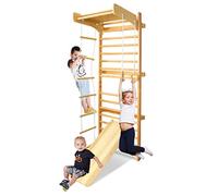 LARS360 Set da parete multifunzione per bambini, in legno, per interni, da arrampicata, da arrampicata, da ginnastica, ideale per tutte le famiglie, attrezzature sportive a partire dai 3 anni in su