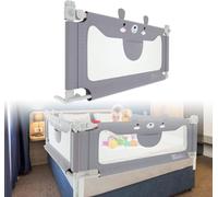 LARS360 Sponda per letto per bambini, regolabile in altezza, 150 cm