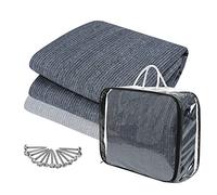 LARS360 Tappeto da campeggio per esterni, in HDPE, 240 g/m², morbido, traspirante, resistente alla muffa, con borsa per il trasporto (2,5 x 4 m)