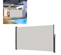 LARS360 Tenda da sole laterale estensibile su un lato, protezione dal vento, tenda da sole laterale, tessuto per tenda da sole, 180 x 300 cm