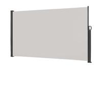 LARS360 Tenda Laterale Tenda da Sole Laterale Protezione Privacy, Parasole, Poliestere e Alluminio, Supporto in Metallo per Balcone e Terrazzo (180 x 300 cm, Grigio)