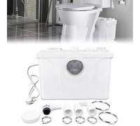 LARS360 Trituratore Maceratore sanitario pompa, 700W, 180 L/min, pompa di fecale con valvola di non ritorno integrata, pompa per lavandino, adatto per cucina, WC