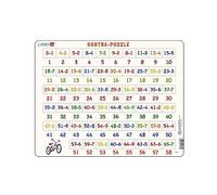 Larsen AR7 Matematica Puzzle Sottrazione da 1-65, Puzzle Incorniciato con 58 pezzi