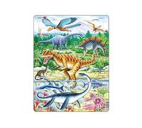 Larsen FH16 Dinosauri del Periodo Giurassico, Puzzle Incorniciato con 35 pezzi