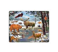 Larsen FH32 Un giorno d'inverno in una foresta nordica, Puzzle Incorniciato con 54 pezzi