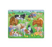 Larsen FH35 Animali domestici e animali da fattoria, Puzzle Incorniciato con 15 pezzi