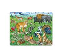 Larsen FH40 La fauna selvatica nelle grandi pianure americane, Puzzle Incorniciato con 53 pezzi