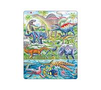 Larsen FH49 Dinosauri che volano, corrono e si tuffano, Puzzle Incorniciato con 70 pezzi