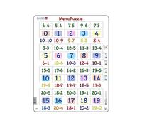 Larsen GP8 MemoPuzzle. Sottrazione con Numeri da 0 a 20, Puzzle Incorniciato con 40 Pezzi