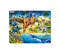 Larsen NB3 Dinosauri del periodo Cretaceo, edizione Neutro, Puzzle Incorniciato con 57 pezzi