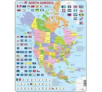 Larsen-Puzzle Nord America-Mappa politica, K17