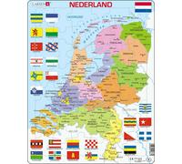 LARSEN puzzle Paesi Bassi - mappa politica 48 pezzi