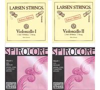 Larsen Soloist A, D Thomastik Spirocore G, C 4/4 corde per violoncello SET...