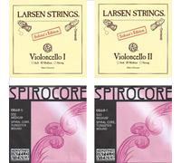 Larsen Soloist A, D Thomastik Spirocore G, C 4/4 corde per violoncello SET co...