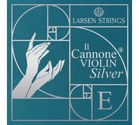 LARSEN STRINGS - Corde per violino 4/4 - Il Cannone Silver - Singola corda E argento: acciaio cromato, palla/anello, sfera rimovibile