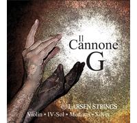 LARSEN STRINGS Corde per violino II Cannone - Violino 4/4 - Medium - Corda singola Sol, anima in nylon a fibre multifilamento, avvolgimento in argento massiccio, tensione 4,66/10.26
