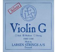LARSEN STRINGS Corde per violino originali sintetiche, nucleo in fibra G argento medio
