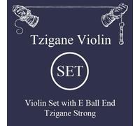 LARSEN STRINGS corde per violino Tzigane multifilamento anima in fibra set E sfera d'acciaio forte