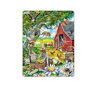 Larsen US39 Le api occupate e l'apicoltore, Puzzle Incorniciato con 53 pezzi