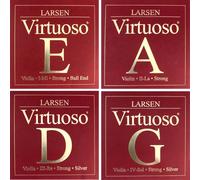 Larsen Virtuoso set di corde per violino 4/4, sfera in acciaio al carbonio...