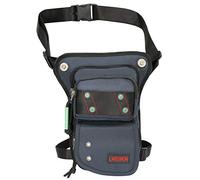 Larswon - Marsupio da coscia, marsupio tattico, impermeabile, blu