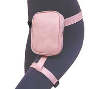 Larswon Marsupio da donna in pelle sintetica con imbracatura da gamba, Rosa chiaro, Small, Marsupio