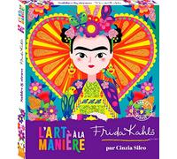 L'art à la manière de Frida Kahlo: Boîte avec 1 stylet en bois, 4 tubes de sables, 1 planche de strass autocollants