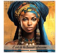 L'art de la beauté africaine (Calendrier mural carré 2026 30 x 60 cm (ouvert)) Calendrier double avec une page pour vos prises de notes: Des ... à couper le souffle. (CALVENDO Art)