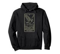 L'arte dei tarocchi del mondo - Raven Cosmic Unity Design V2 Felpa con Cappuccio
