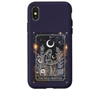 L'arte dei tarocchi della somma sacerdotessa - Design mistico della dea della luna Custodia per iPhone X/XS