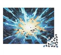 L'arte del colore Puzzle Impossible 1000Pcs Esplosione Cosmica Decorazione Per La Casa. Rilassamento E Intelligence Per Adulti E Bambini Da 12 Anni 1000pcs (75x50cm)