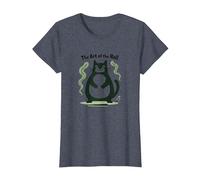 L'Arte del Rotolo: Rolling Fatties Cat Humor Maglietta, Donna, Pervinca, XL