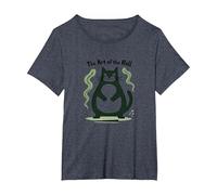 L'Arte del Rotolo: Rolling Fatties Cat Humor Maglietta, Donna Plus-Size, Pervinca, 4X